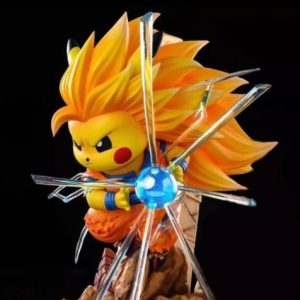 Figurine Pikachu Super Saiyan 2- crossover pokemon x dragon ball Z