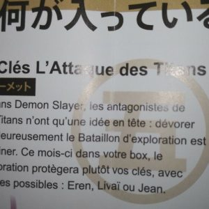 Porte-clés l'attaque des titans