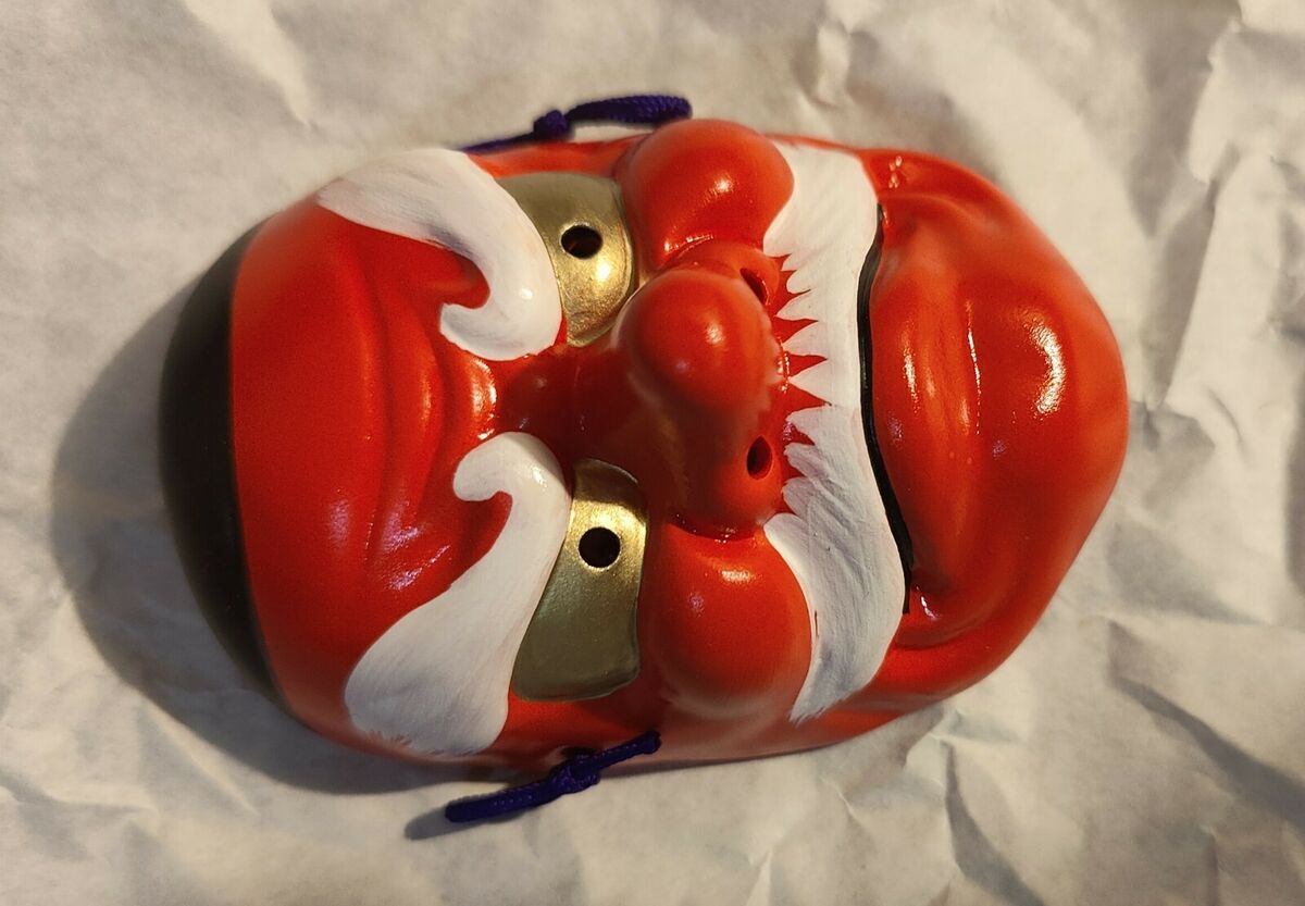 Masque en céramique Omen Tengu Fabriqué au Japon – Image 4