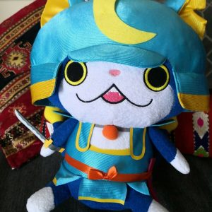 Peluche rare Chat samurai  peluche bandai
